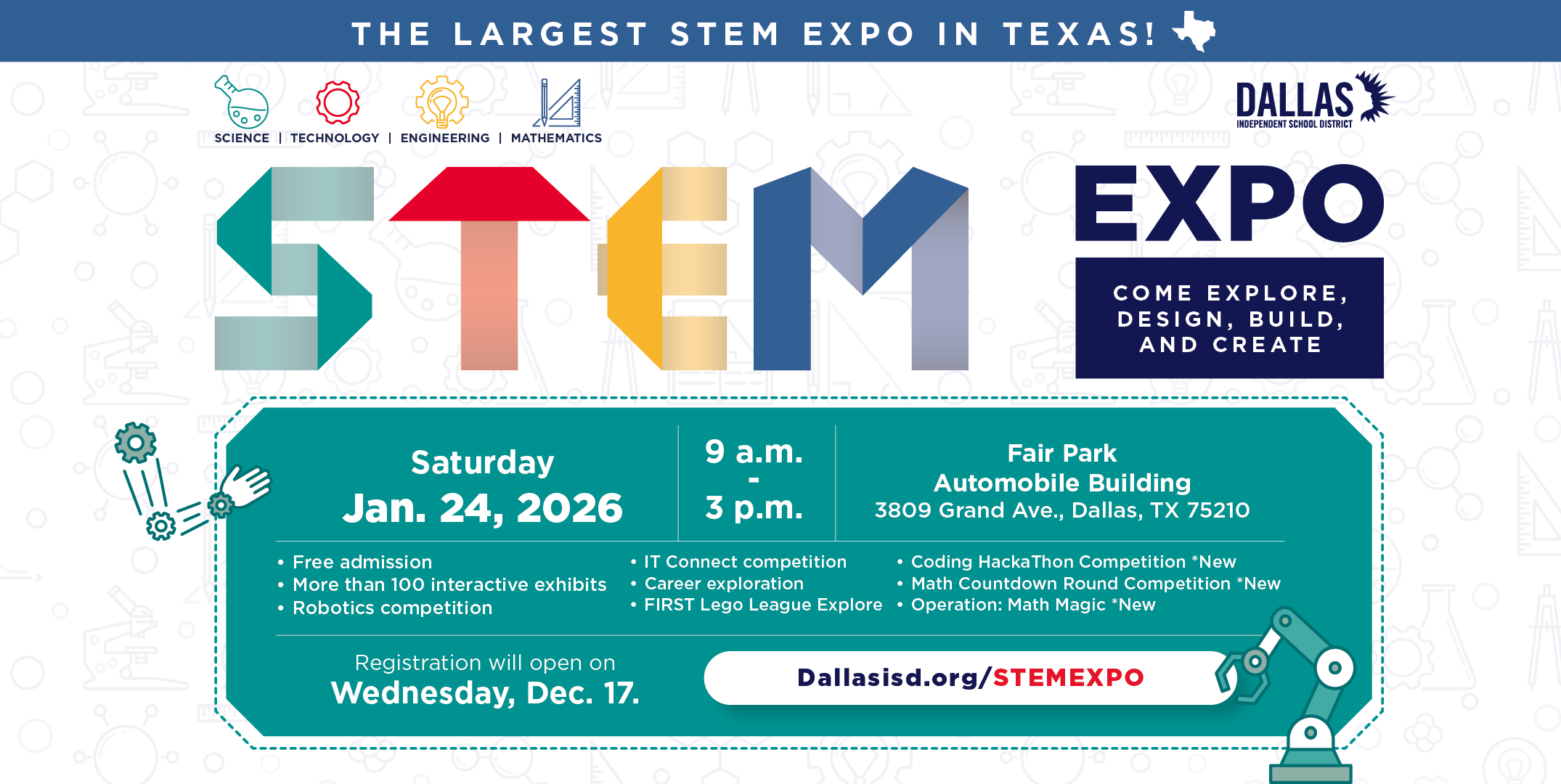 More Info for 2026 Dallas ISD STEM EXPO