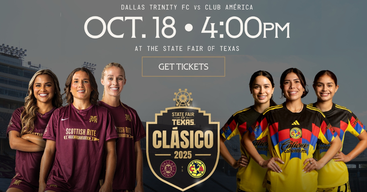 More Info for Dallas Trinity FC hosts Club América Femenil in the first ever State Fair Clásico